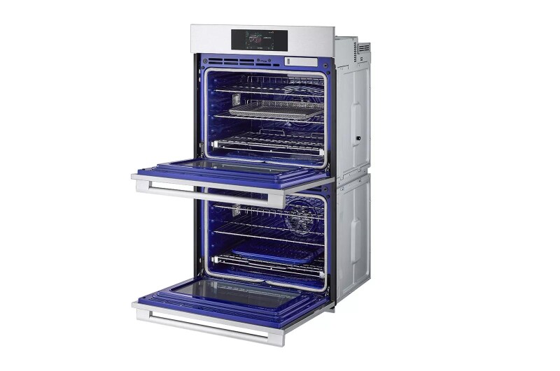 9.4 cu. ft. Smart InstaView® Electric Double Built-In Wall Oven with Air Fry & Steam Sous Vide WDES9428F