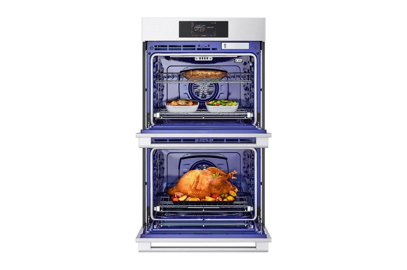 9.4 cu. ft. Smart InstaView® Electric Double Built-In Wall Oven with Air Fry & Steam Sous Vide WDES9428F