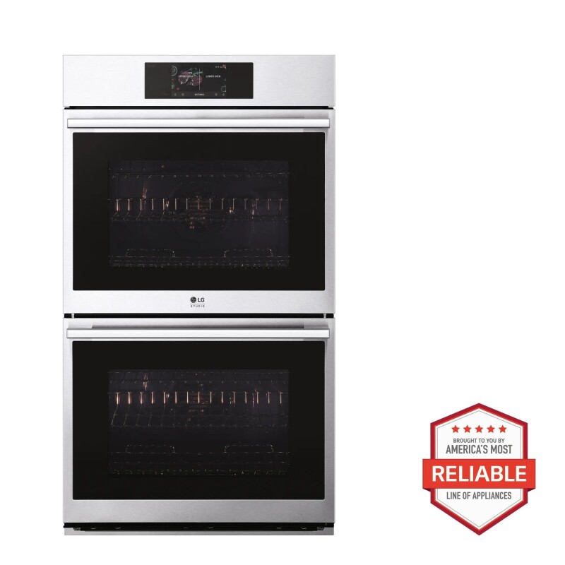9.4 cu. ft. Smart InstaView® Electric Double Built-In Wall Oven with Air Fry & Steam Sous Vide WDES9428F