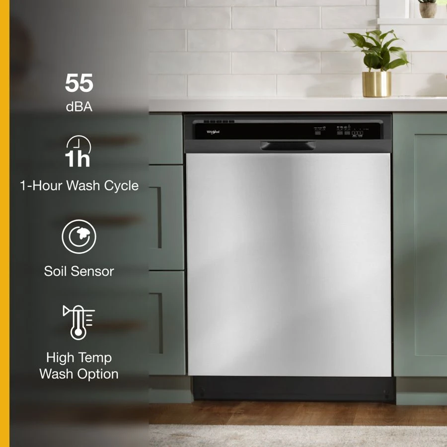 Heavy-Duty Dishwasher with 1-Hour Wash Cycle WDF330PAHS