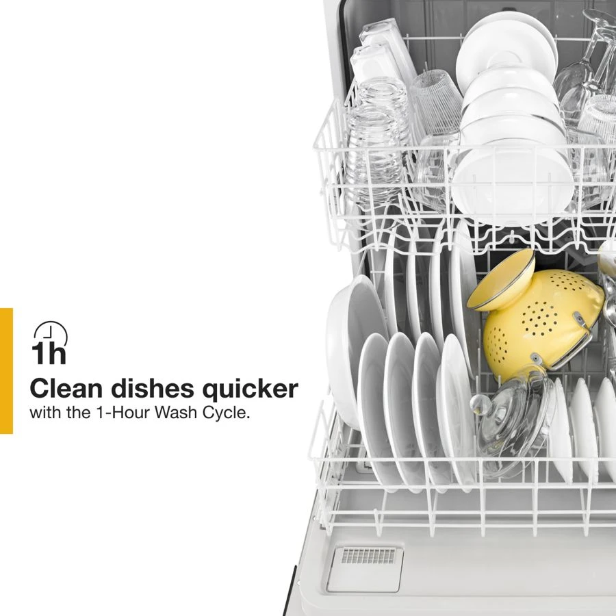 Heavy-Duty Dishwasher with 1-Hour Wash Cycle WDF330PAHS