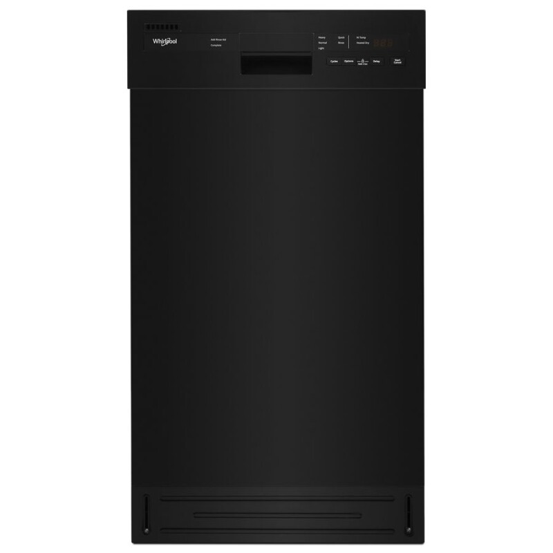 Whirlpool Small-Space Compact Dishwasher with Stainless Steel Tub Black WDF518SAHB Picture 1