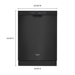 Stainless steel dishwasher with third level rack WDF590SAJB