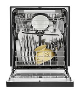 Stainless steel dishwasher with third level rack WDF590SAJB