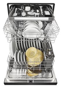 Stainless steel dishwasher with third level rack WDF590SAJB