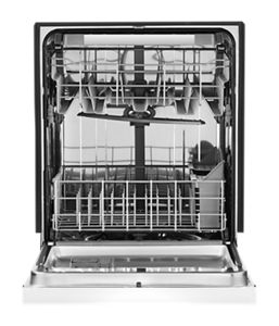 Stainless steel dishwasher with third level rack WDF590SAJW