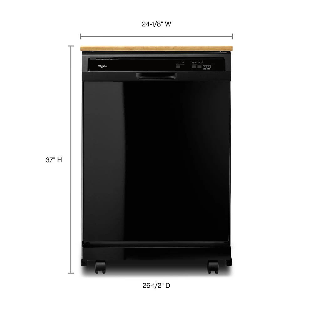 Heavy-Duty Dishwasher with 1-Hour Wash Cycle WDP370PAHB