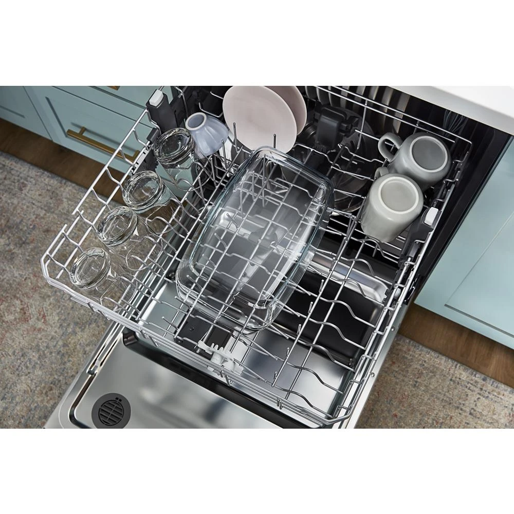 Quiet Dishwasher with 3rd Rack and Pocket Handle WDP730HAMZ
