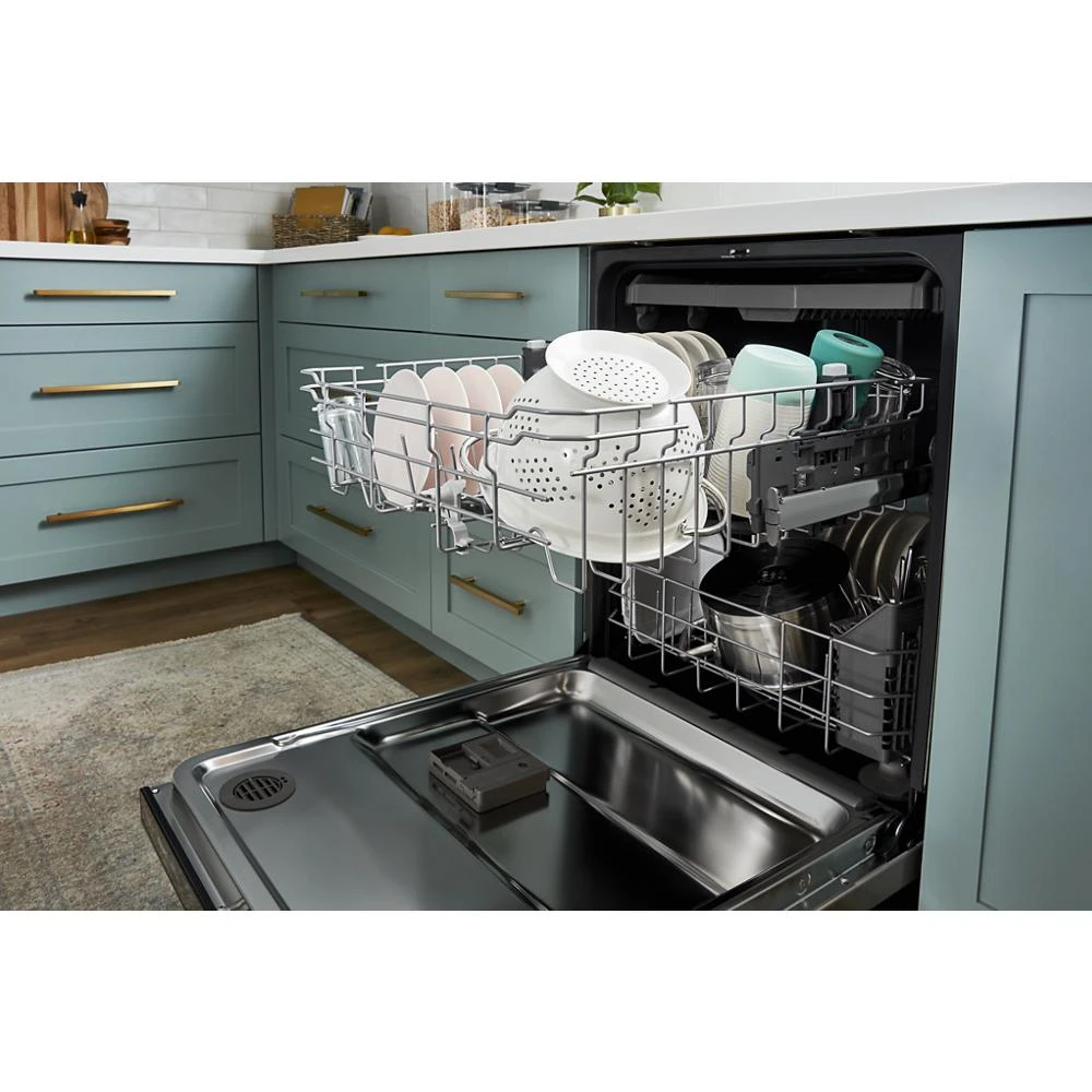 Quiet Dishwasher with 3rd Rack and Pocket Handle WDP730HAMZ