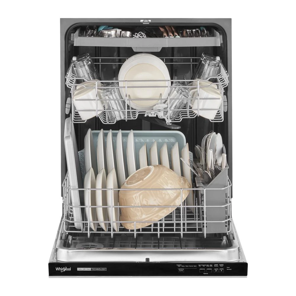Quiet Dishwasher with 3rd Rack and Pocket Handle WDP730HAMZ