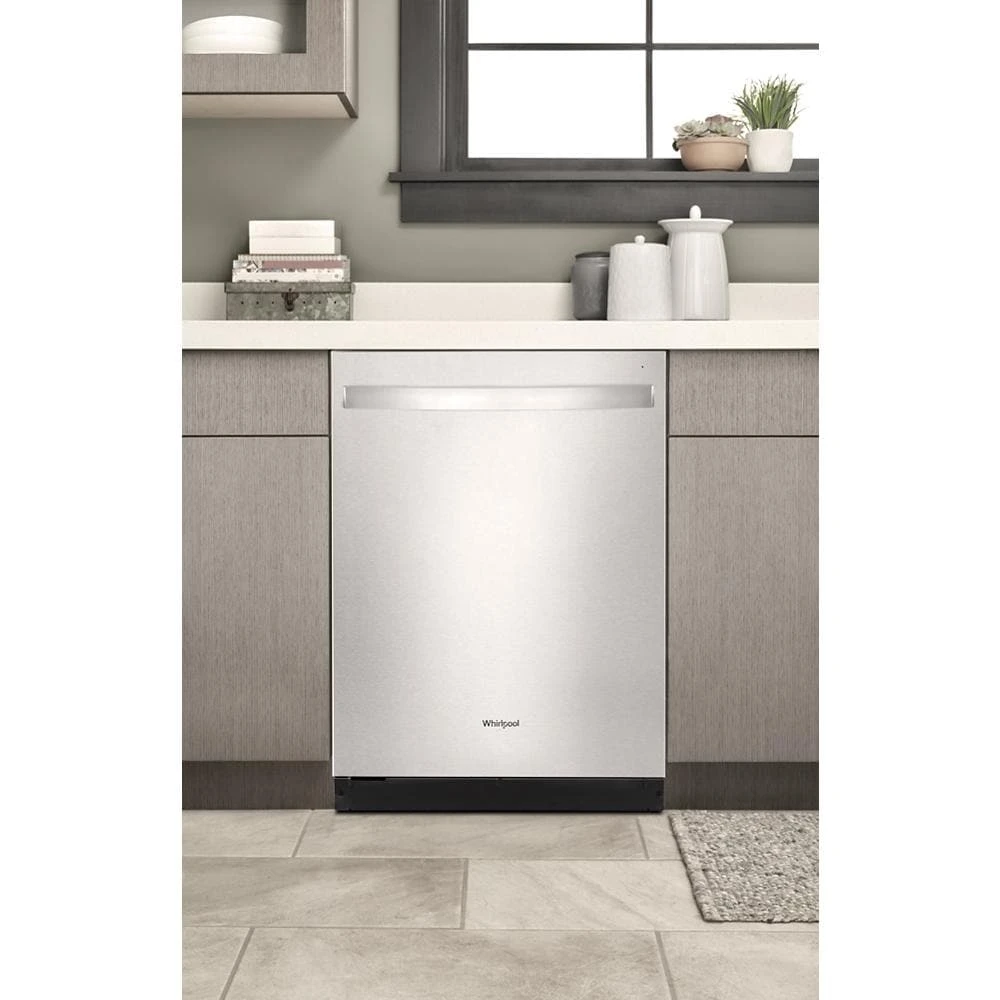 Quiet Dishwasher with 3rd Rack and Pocket Handle WDP730HAMZ