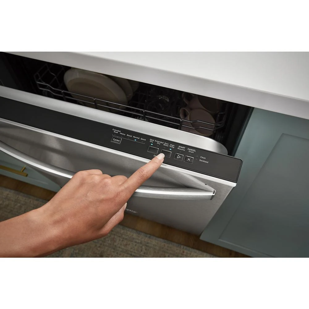 Quiet Dishwasher with 3rd Rack and Pocket Handle WDP730HAMZ