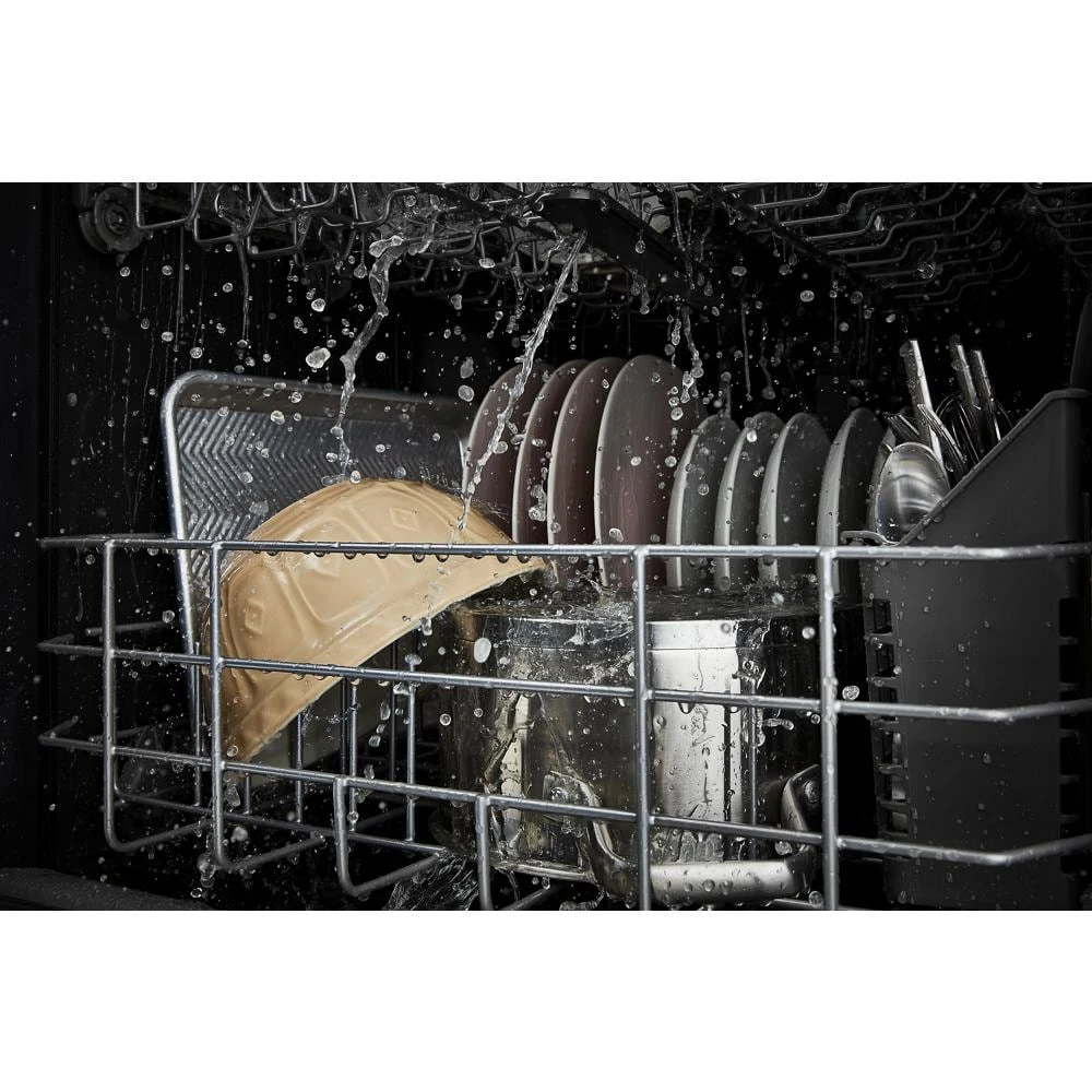 Quiet Dishwasher with 3rd Rack and Pocket Handle WDP730HAMZ