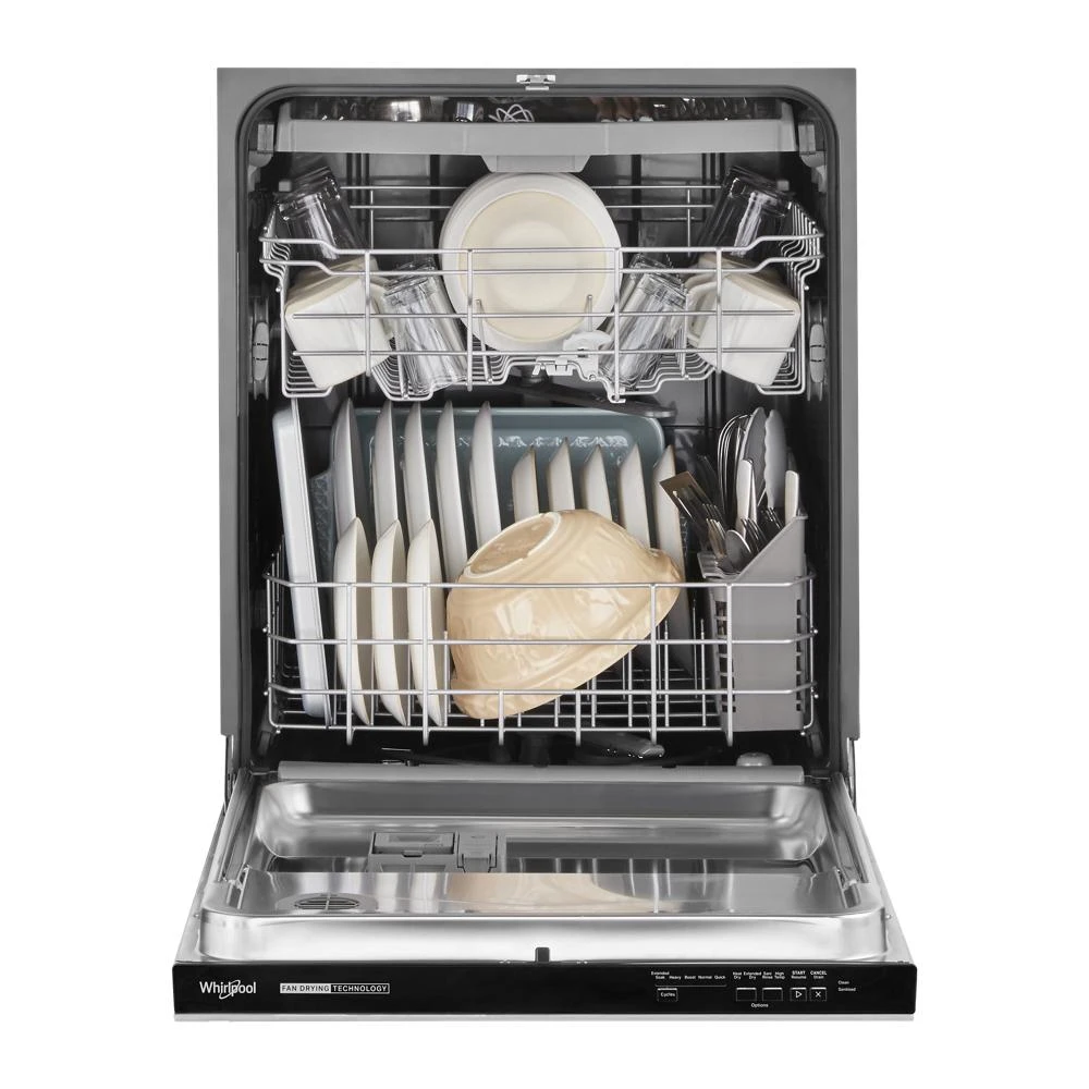 Quiet Dishwasher with 3rd Rack and Pocket Handle WDP730HAMZ