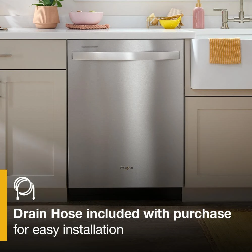 Quiet Dishwasher with 3rd Rack and Pocket Handle WDP730HAMZ