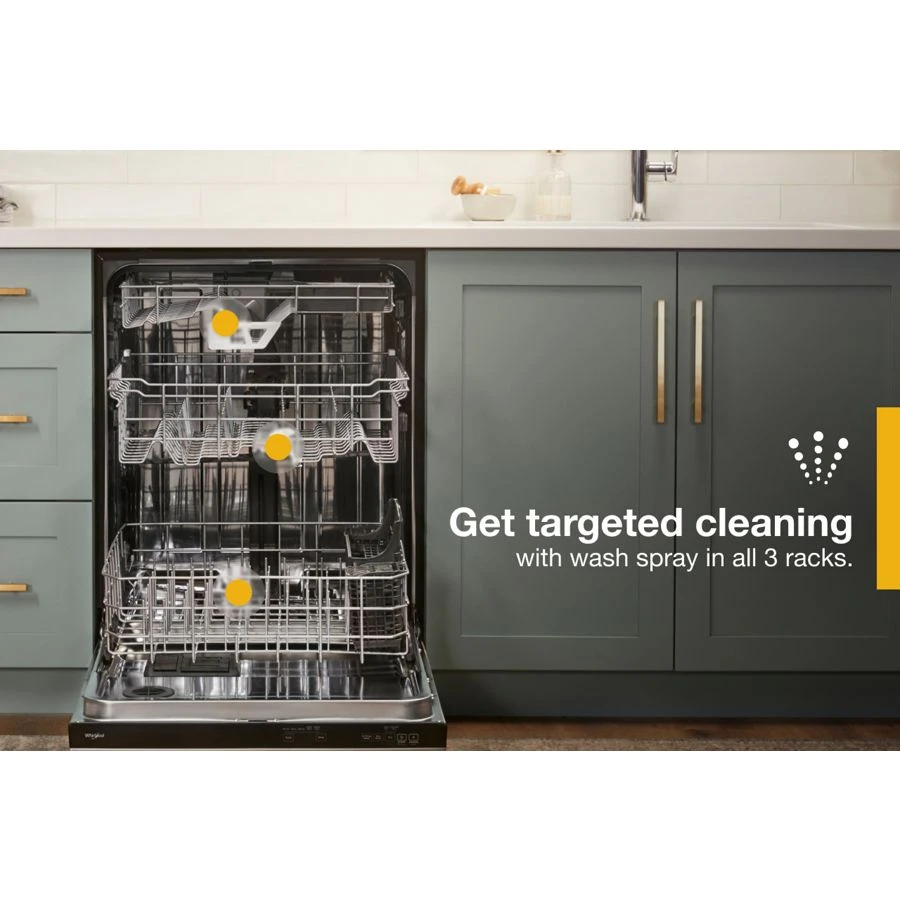 Pocket Handle Dishwasher with 3rd Rack & Large Capacity WDPA70SAMZ