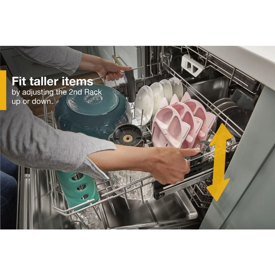 Pocket Handle Dishwasher with 3rd Rack & Large Capacity WDPA70SAMZ