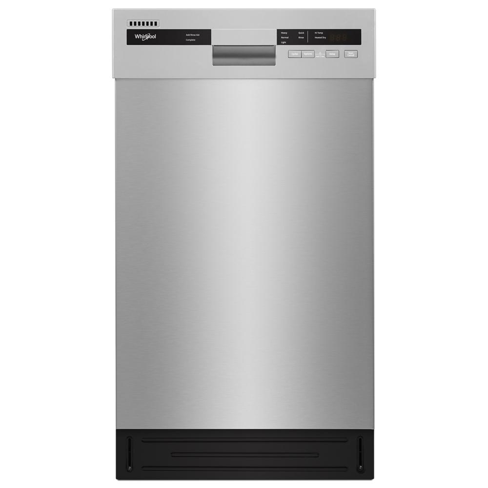 Whirlpool 18 Inch Full Console Dishwasher Monochromatic Stainless Cabinet WDPS5118PM Picture 1