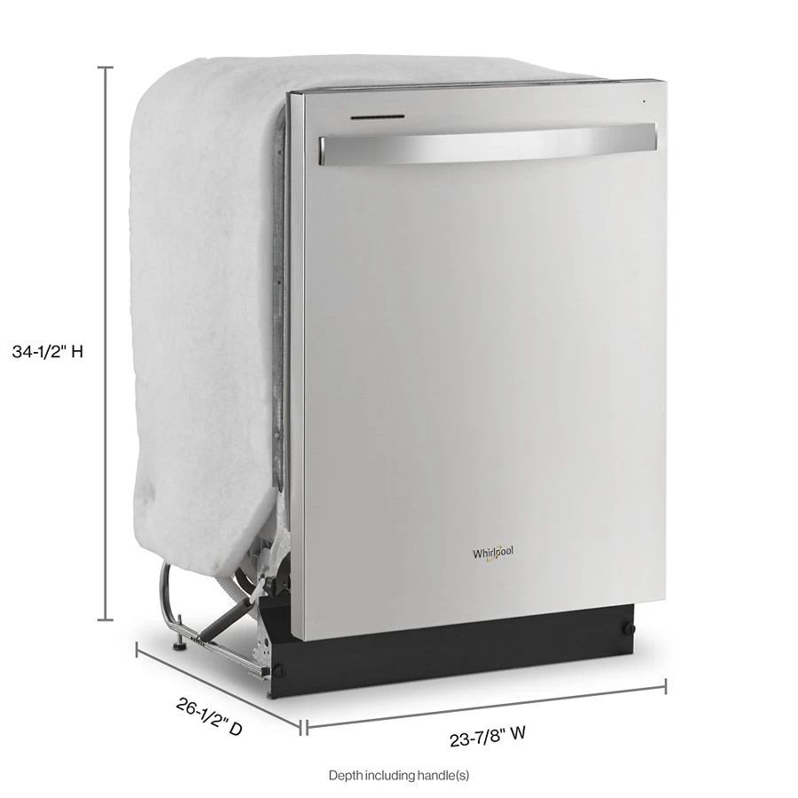 Quiet Dishwasher with Boost Cycle and Extended Soak Cycle WDT531HAPM