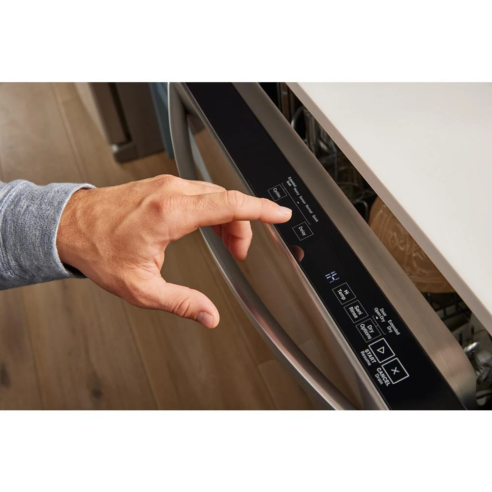 44 dBA ADA Compliant Dishwasher Flush with Cabinets with 3rd Rack WDT550SAPB