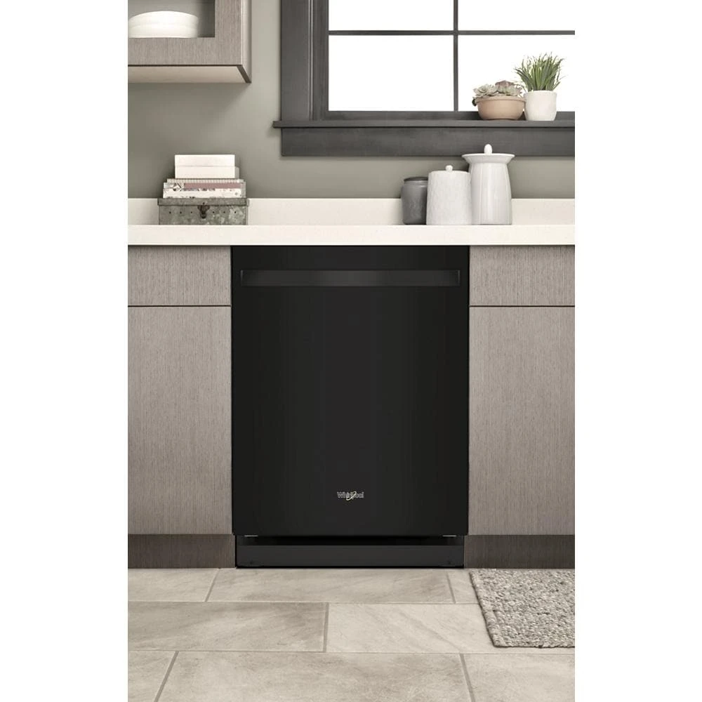 44 dBA ADA Compliant Dishwasher Flush with Cabinets with 3rd Rack WDT550SAPB