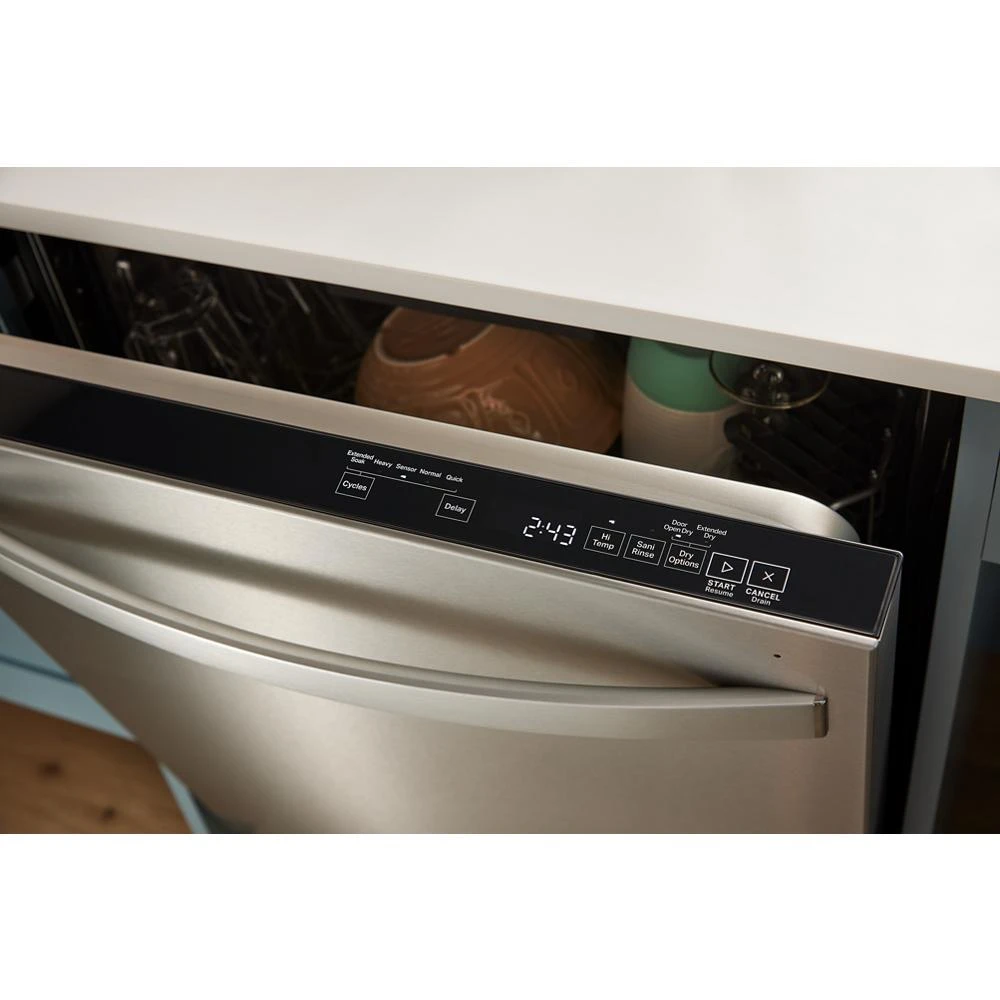 44 dBA ADA Compliant Dishwasher Flush with Cabinets with 3rd Rack WDT550SAPB