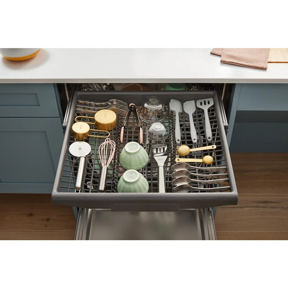 44 dBA ADA Compliant Dishwasher Flush with Cabinets with 3rd Rack WDT550SAPB
