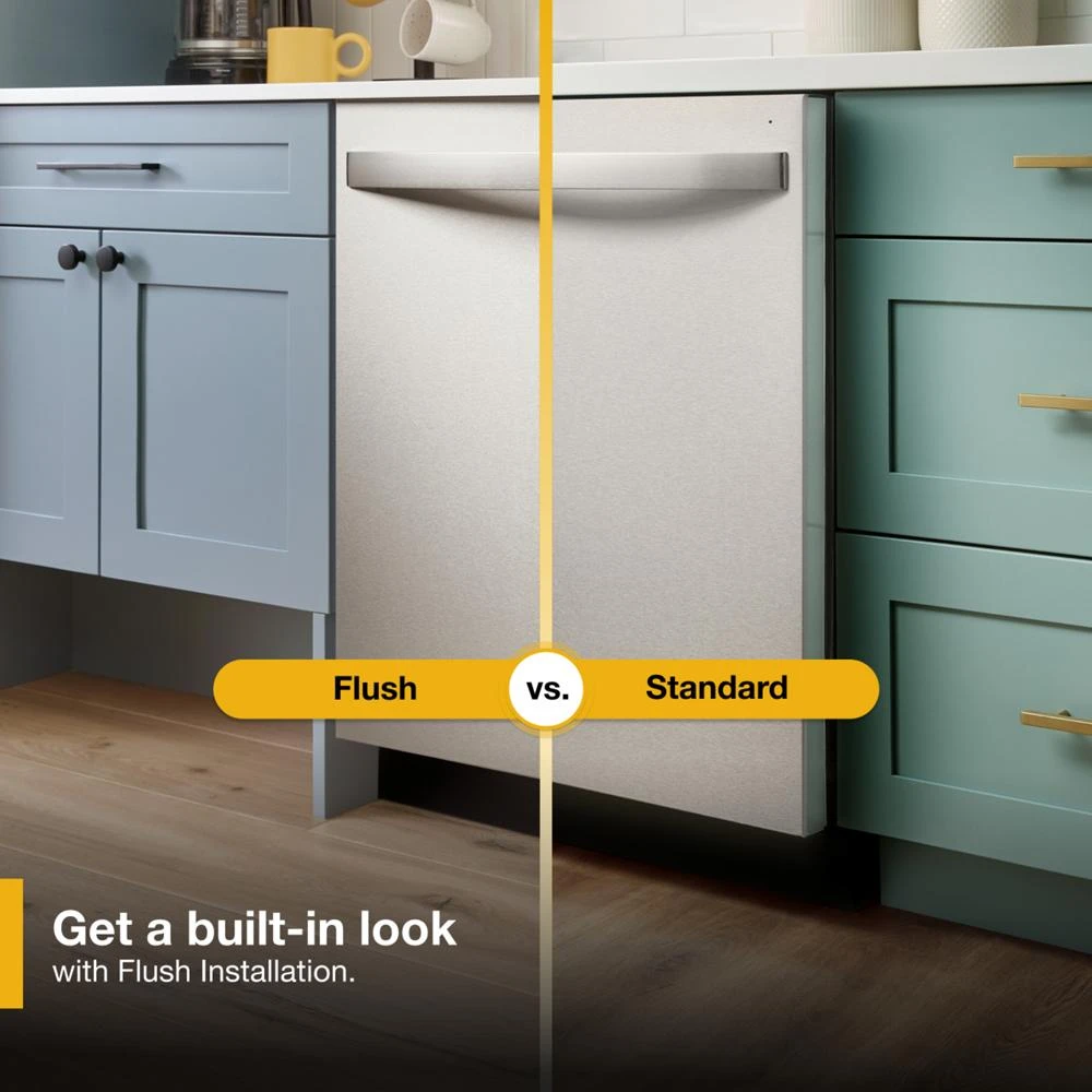 44 dBA ADA Compliant Dishwasher Flush with Cabinets with 3rd Rack WDT550SAPZ