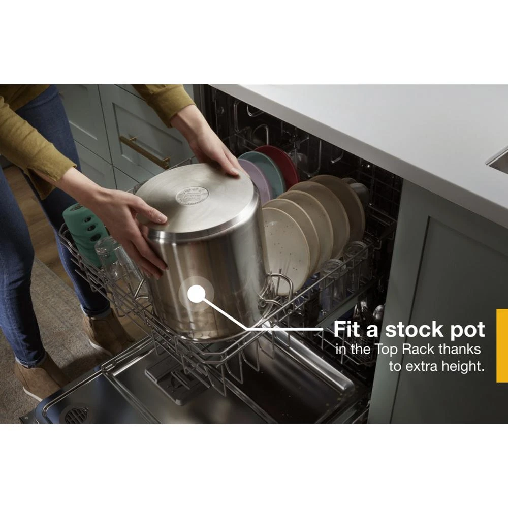 24” Stainless Steel Dishwasher with AI Intelligent Wash and Tall Top Rack WDT740SALB