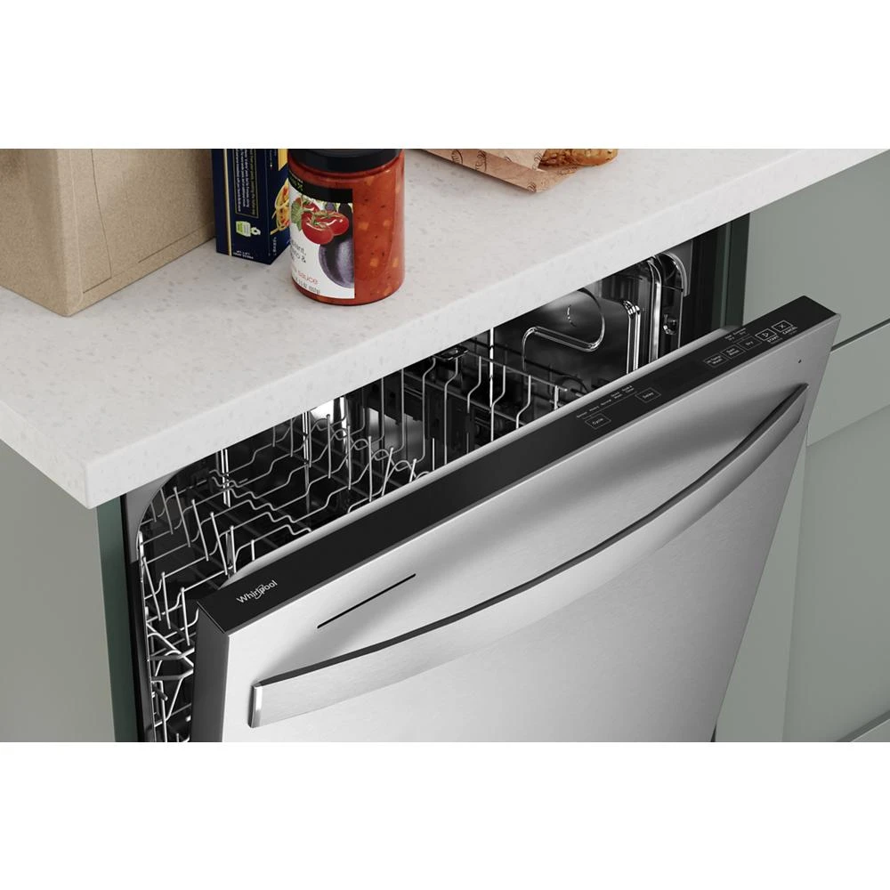 24" Stainless Steel Dishwasher with Spin&Load Rack and AI Intelligent Wash - 50 dBA WDT745SASZ