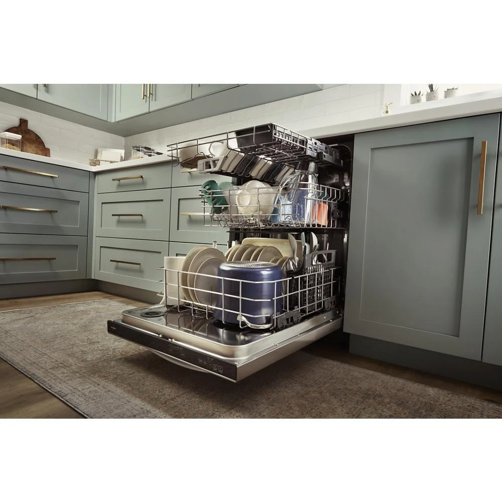 Fingerprint Resistant Dishwasher with 3rd Rack & Large Capacity WDT970SAKZ