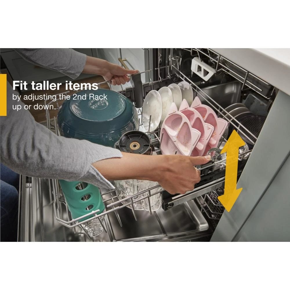 Fingerprint Resistant Dishwasher with 3rd Rack & Large Capacity WDT970SAKZ