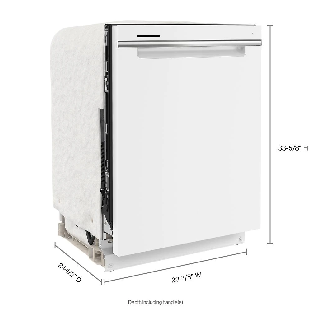 24” Stainless Steel Dishwasher with AI Intelligent Wash - 47 dBA WDTA50SAKW