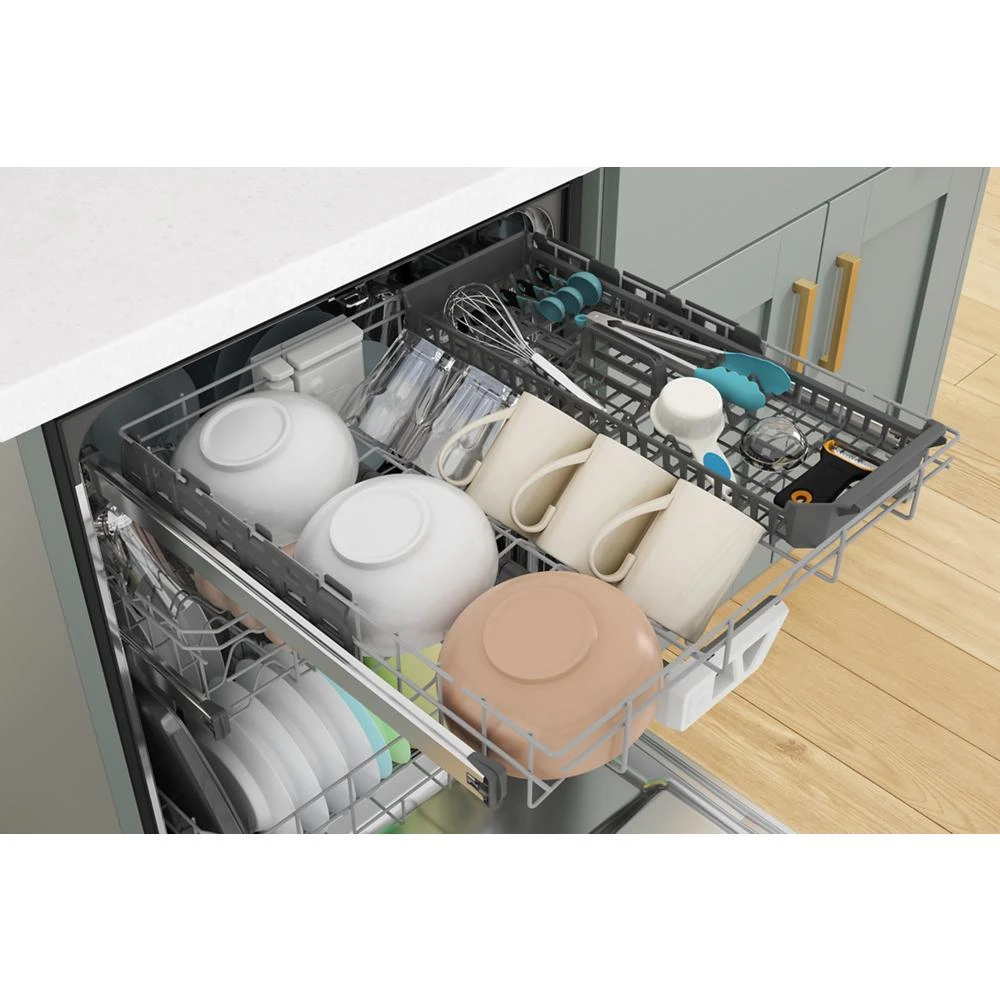 Fingerprint Resistant Quiet Dishwasher with 3rd Rack & Large Capacity WDTA80SAKZ