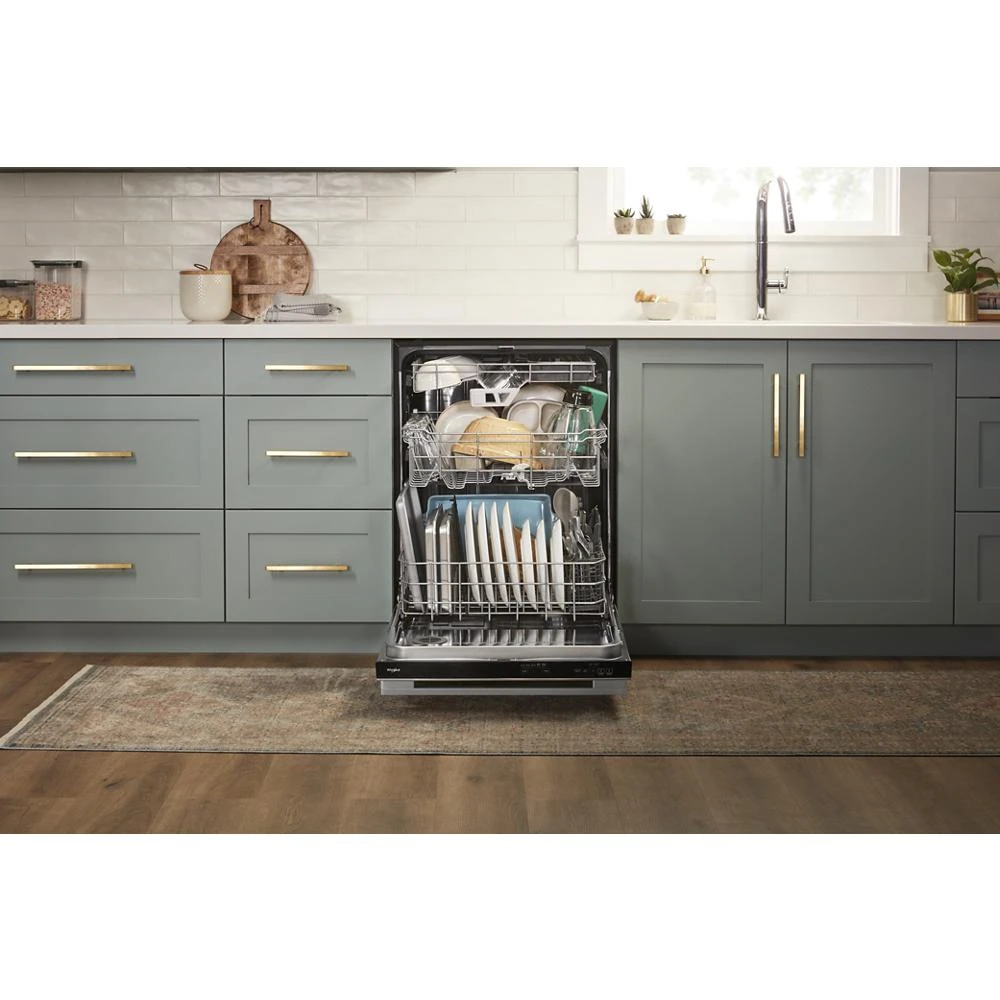 Fingerprint Resistant Quiet Dishwasher with 3rd Rack & Large Capacity WDTA80SAKZ
