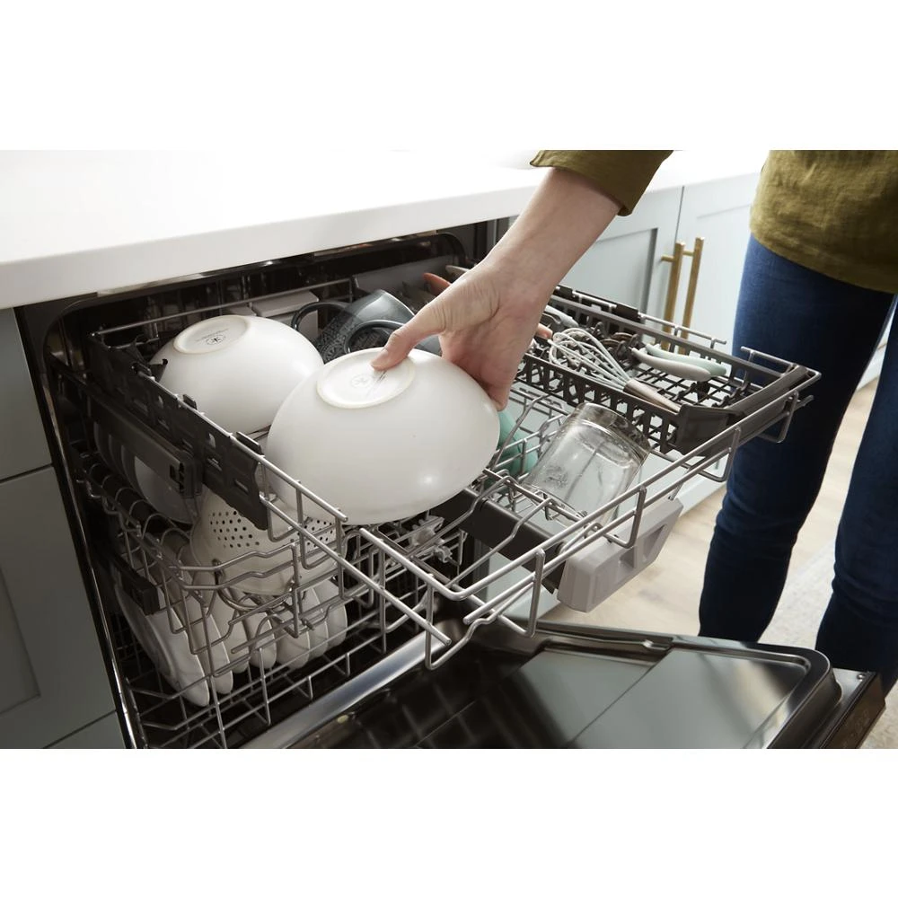 Fingerprint Resistant Quiet Dishwasher with 3rd Rack & Large Capacity WDTA80SAKZ