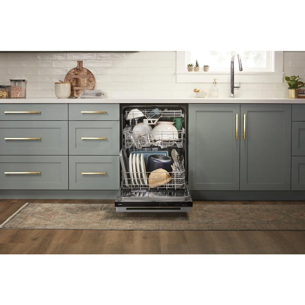 Fingerprint Resistant Quiet Dishwasher with 3rd Rack & Large Capacity WDTA80SAKZ