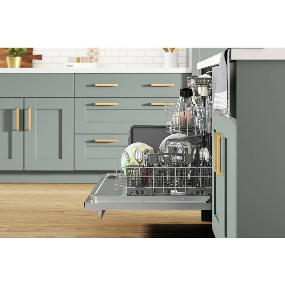 Fingerprint Resistant Quiet Dishwasher with 3rd Rack & Large Capacity WDTA80SAKZ