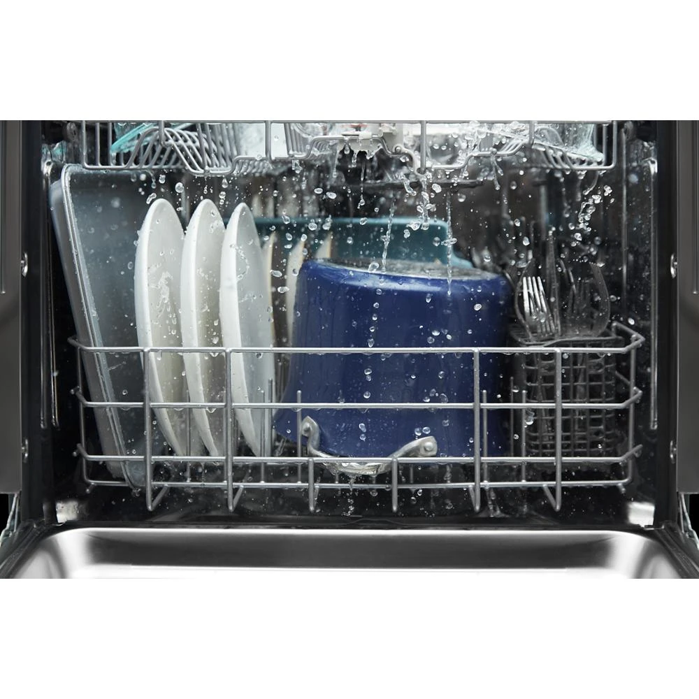 Fingerprint Resistant Quiet Dishwasher with 3rd Rack & Large Capacity WDTA80SAKZ