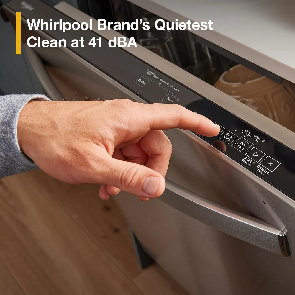 Eco Series Quiet Dishwasher with a washing 3rd Rack & Water Repellent Silverware Basket WDTS7024RZ