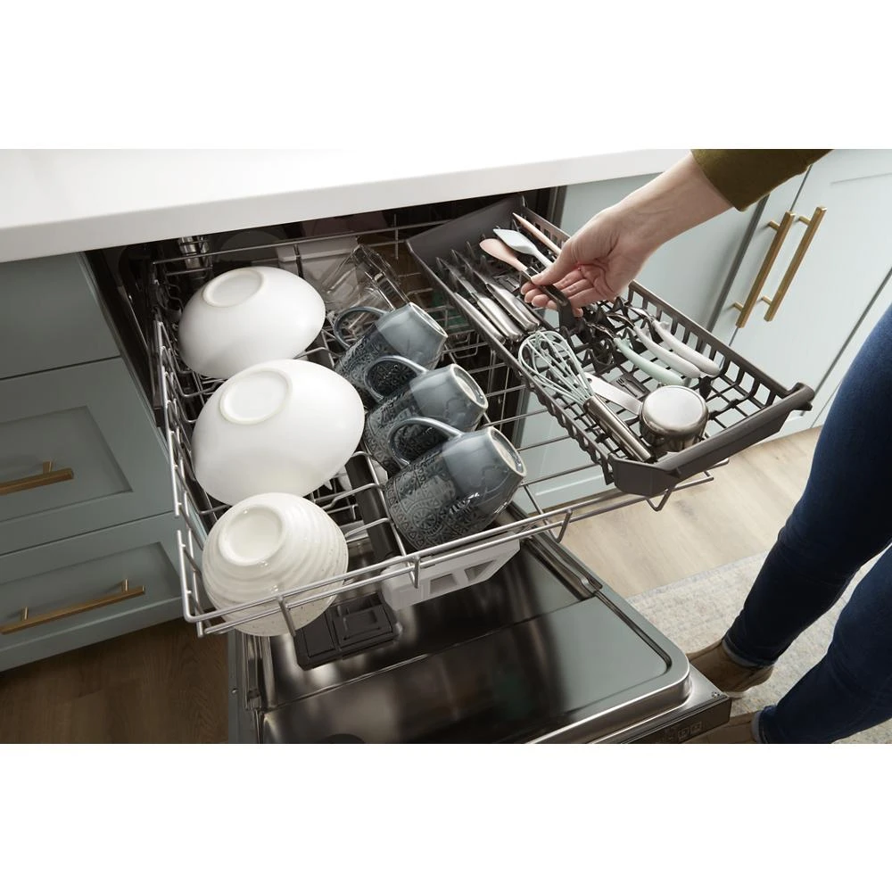 Eco Series Quiet Dishwasher with a washing 3rd Rack & Water Repellent Silverware Basket WDTS7024RZ