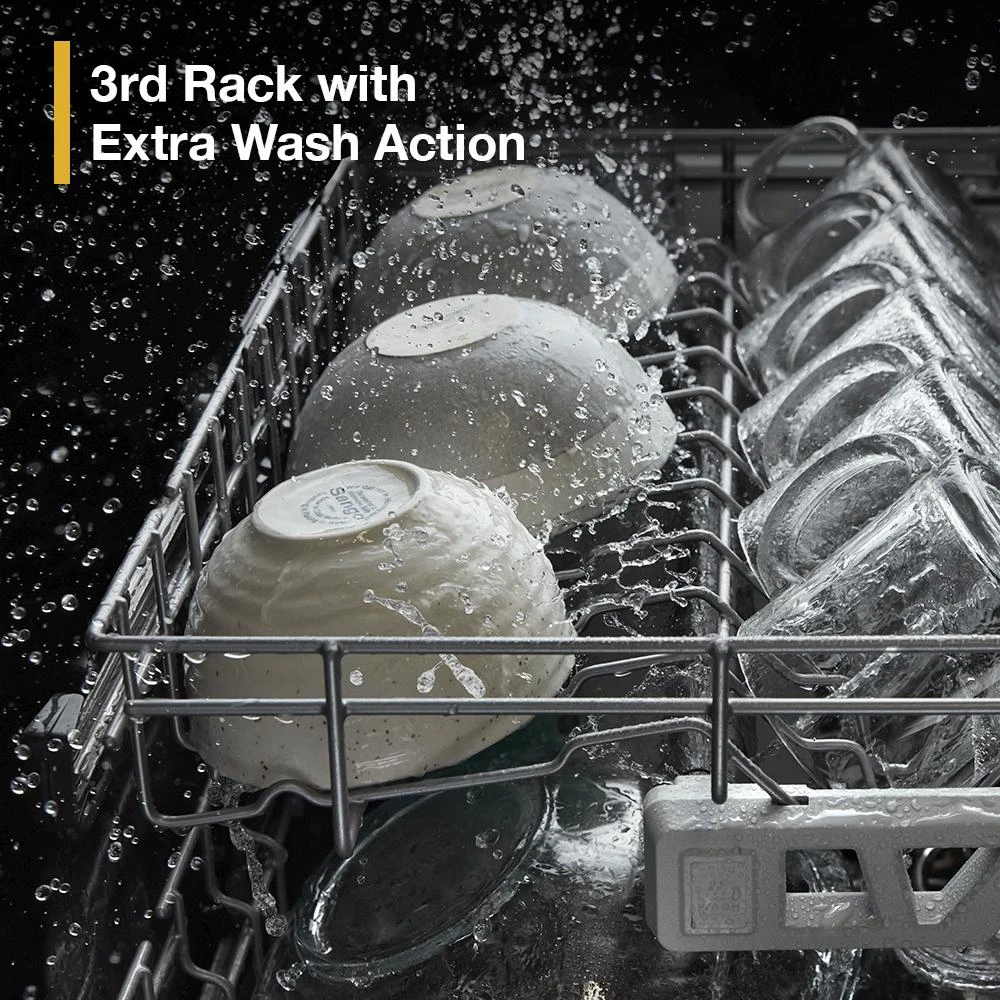 Eco Series Quiet Dishwasher with a washing 3rd Rack & Water Repellent Silverware Basket WDTS7024RZ