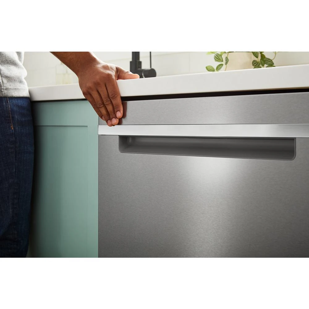 24-Inch Top Control Dishwasher with Total Coverage Wash and Auto Open Air Dry in Fingerprint Resistant Stainless Steel WDTS8024SV