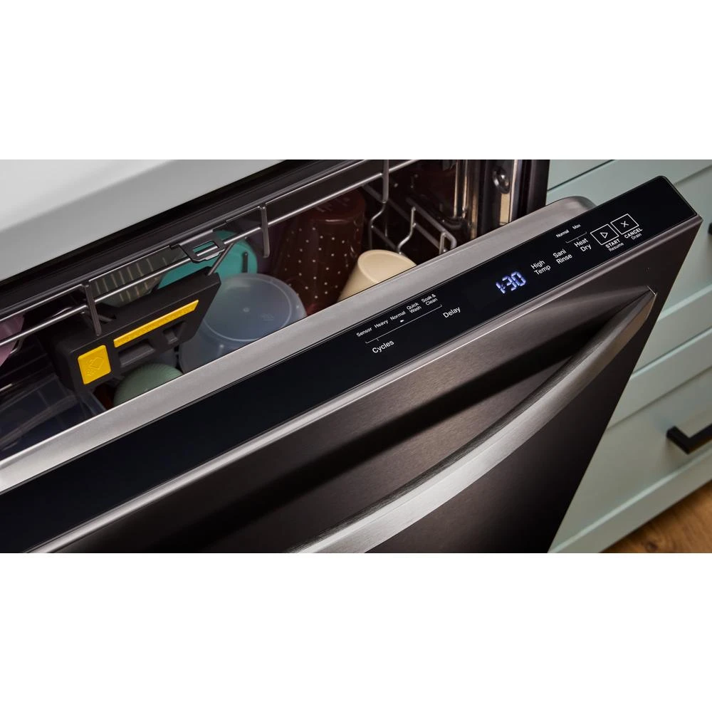 24-Inch Top Control Dishwasher with Total Coverage Wash and Auto Open Air Dry in Fingerprint Resistant Stainless Steel WDTS8024SV