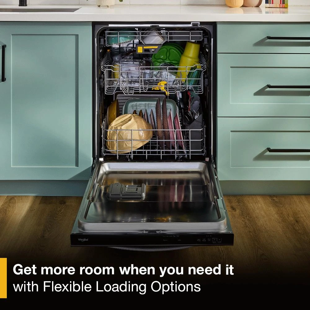 24-Inch Top Control Dishwasher with Total Coverage Wash and Auto Open Air Dry in Fingerprint Resistant Stainless Steel WDTS8024SV