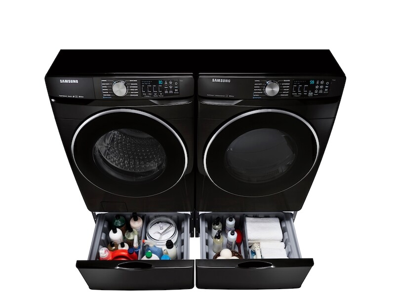 30" Pedestal in Fingerprint Resistant Black Stainless Steel WE302NVA3