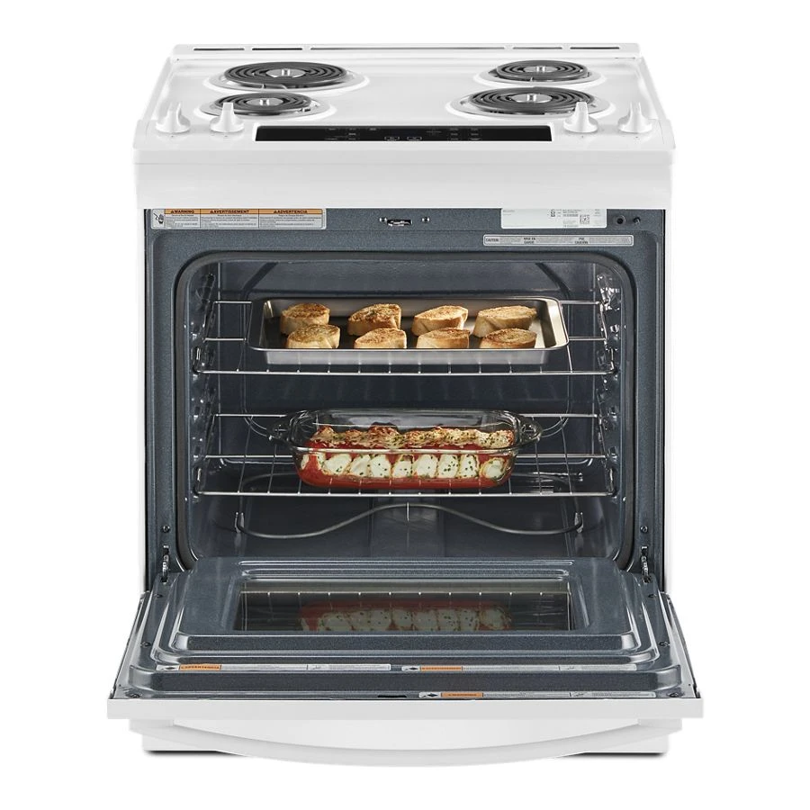 4.8 Cu. Ft. Electric Range with Frozen Bake™ Technology WEC310S0LW