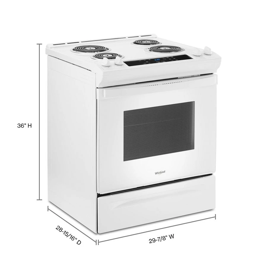 4.8 Cu. Ft. Electric Range with Frozen Bake™ Technology WEC310S0LW
