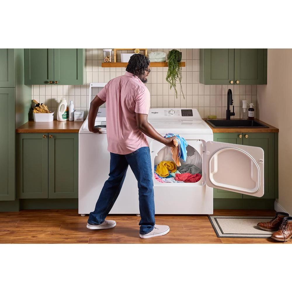 7.0 cu. ft. Electric Dryer with Adaptive Dry - Vented Top Load Matching WED4105SW