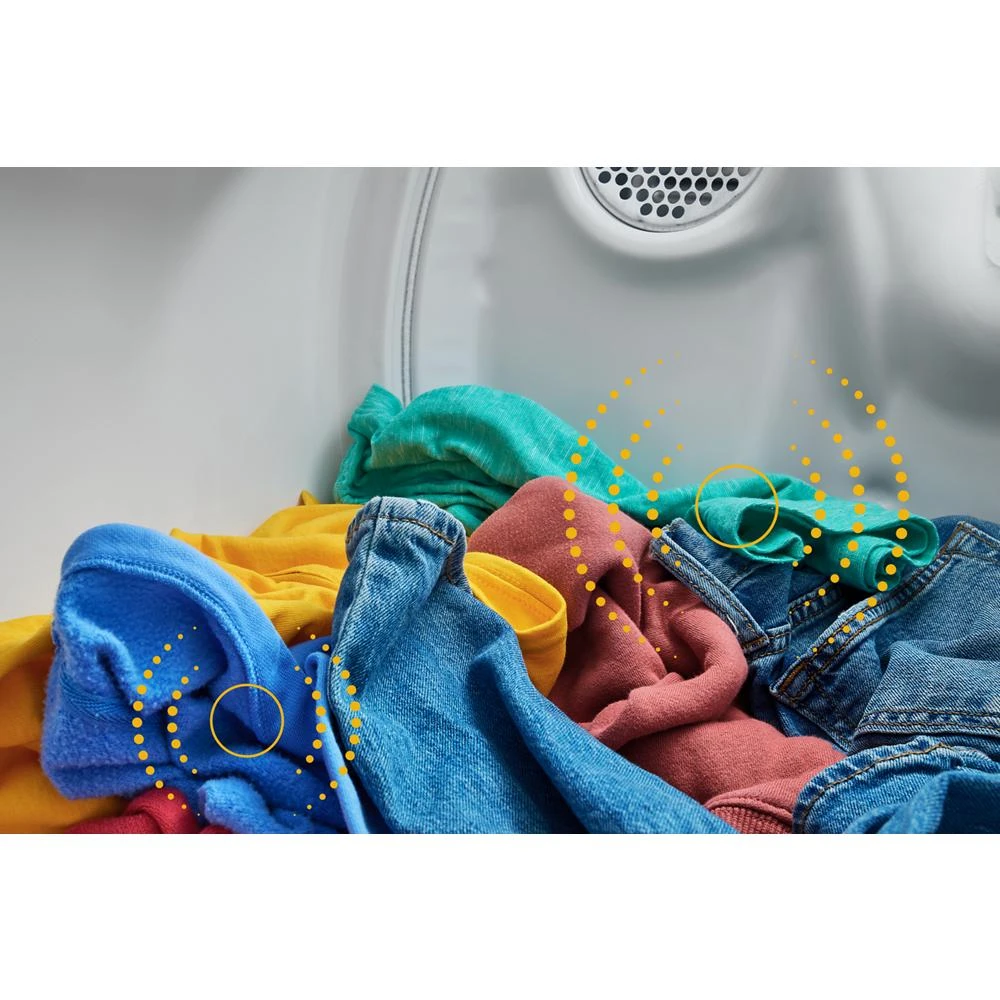 7.0 cu. ft. Electric Dryer with Adaptive Dry - Vented Top Load Matching WED4105SW